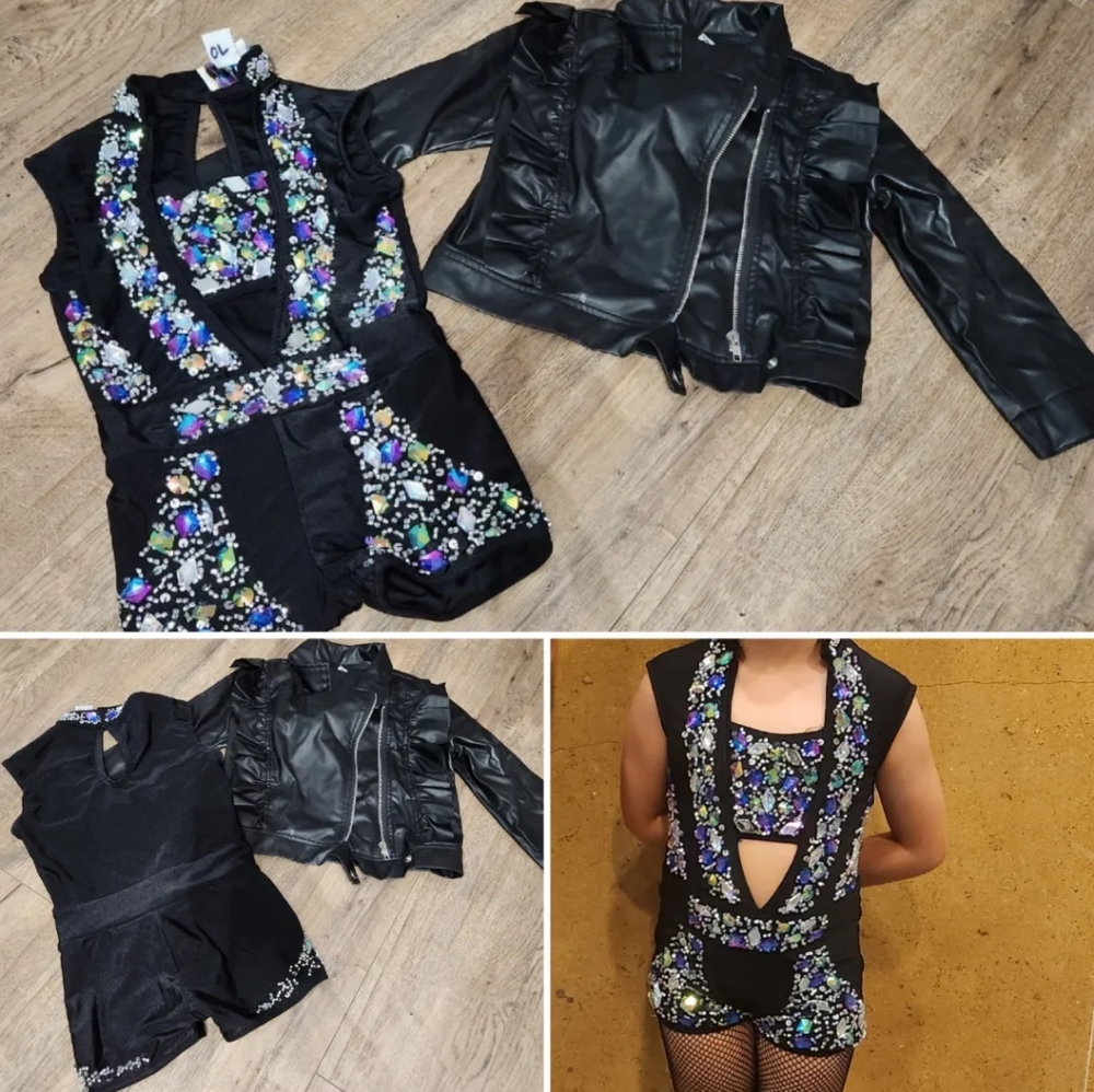 Glamour biketard jazz costume